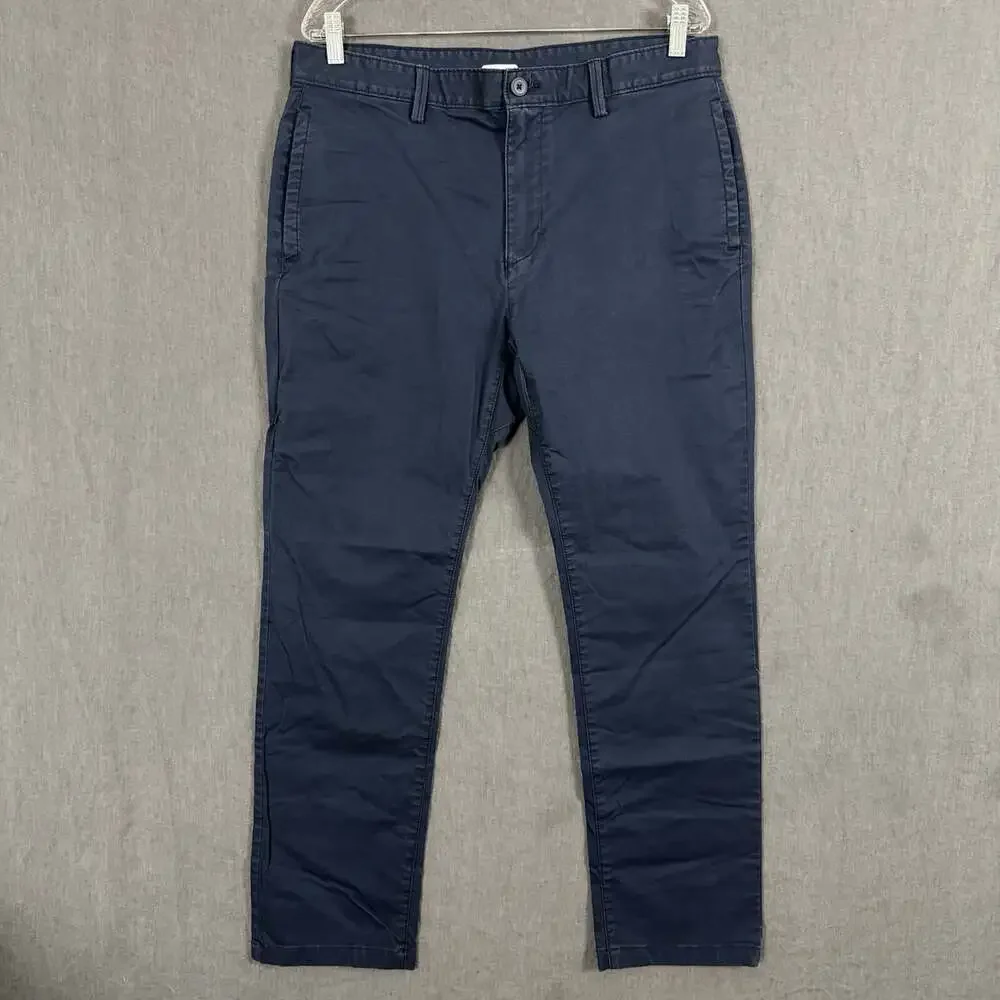 Prana Men’s Size 34 Dark Blue Cotton Slim Fit Westover Chino Pants